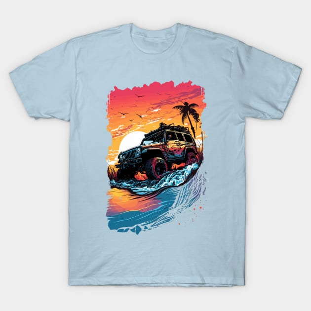 Off-Road Adventure T-Shirt | 4x4 SUV Tee for Outdoor Enthusiasts T-Shirt by Snoe